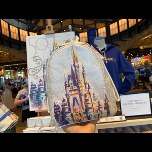 Wdw 50th anniversary castle Loungefly